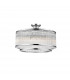 Sergio Cylindrical Ceiling Light Chrome Glass 6x E14