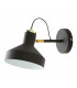 Sigma Dome Wall Lamp Matt Black Clear White 1x E27