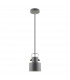 Draco Dome Pendant Ceiling Light Matt Black Gold White 1x E27