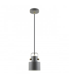 Draco Dome Pendant Ceiling Light Matt Black Gold White 1x E27