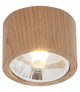 Oak Surface Mounted Downlight Wood 1x GU10/ES111