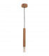 Madera Slim Pendant Ceiling Light Wood 1x G9
