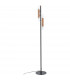 Madera Multi Arm Floor Lamp Wood 4x G9