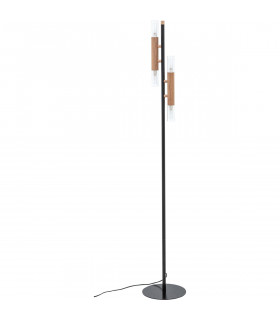 Madera Multi Arm Floor Lamp Wood 4x G9
