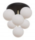 Ali Cluster Globe Ceiling Light Black Gold x G9