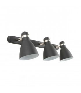 Delta Ceiling Spotlight Bar Matt Black Satin Nickel White 3x E27