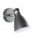Delta Single Spotlight Matt Black Satin Nickel White 1x E27