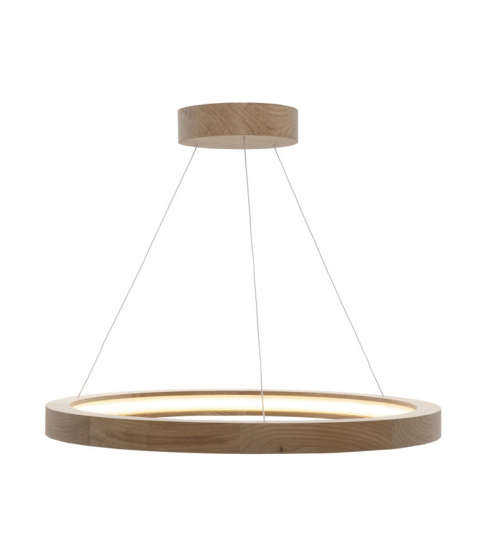 Oak Integrated LED Pendant Ceiling Light Wood 3870lm 3000K