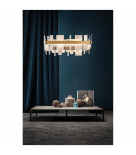 Honice Ceiling Large 80cm Pendant 89W 15500lm Matt Gold - 2
