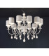 Eva Ceiling Large 110cm Pendant 10 x E14 Matt White EVA-S10-V95