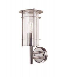 1 Light Outdoor Wall Lantern Light Stainless Steel IP43, E27 - 1