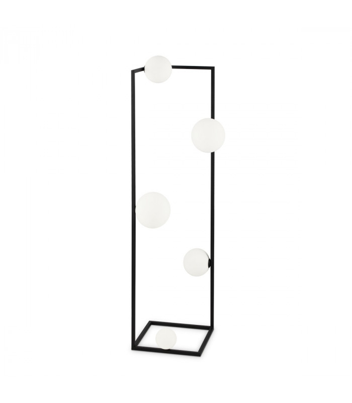 ANGOLO 5 Light Floor Lamp Black In-Built Switch-1