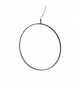 CIRCUS 60cm Integrated LED Pendant Ceiling Light Black 3000K-1