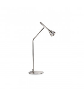 DIESIS Dimmable Integrated LED Table Lamp Nickel In-Built Switch 3000K