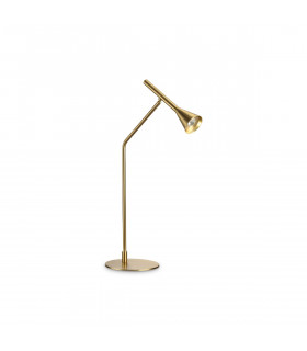 DIESIS Dimmable Integrated LED Table Lamp Brass In-Built Switch 3000K