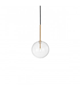 EQUINOXE 15cm Globe Pendant Ceiling Light Brass