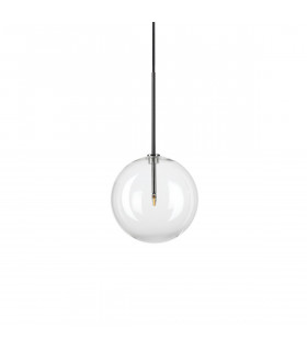 EQUINOXE 20cm Globe Pendant Ceiling Light Chrome