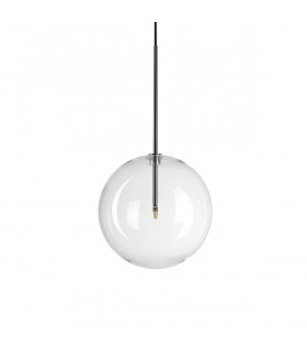 EQUINOXE 25cm Globe Pendant Ceiling Light Chrome