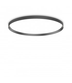 FLY 90cm Integrated LED Semi Flush Light Black 4000K IP40