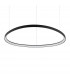 GEMINI 105cm Integrated LED Pendant Ceiling Light Black 3000K