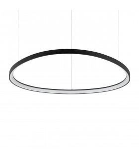 GEMINI 105cm Integrated LED Pendant Ceiling Light Black 3000K