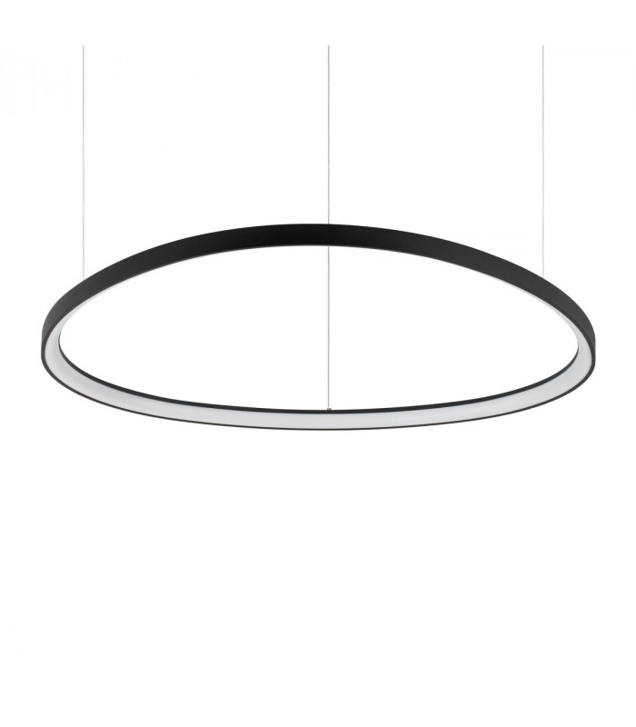 GEMINI 105cm Integrated LED Pendant Ceiling Light Black 3000K