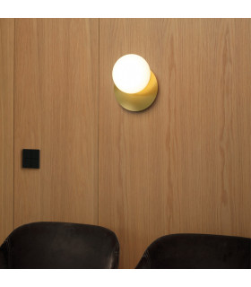 NINFEA Round Flush Wall Lamp Brass-2
