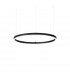 ORACLE Slim DALI Dimmable Round 50cm Integrated LED Pendant Ceiling Light Black 4000K