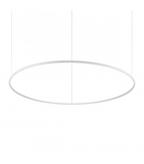 ORACLE Slim DALI Dimmable Round 150cm Integrated LED Pendant Ceiling Light White 3000K