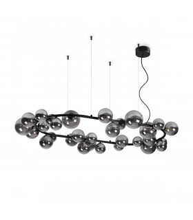 PERLAGE 30 Light Globe Pendant Ceiling Light Black-1