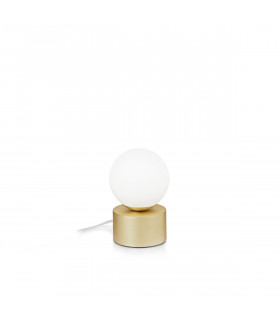 PERLAGE Globe Table Lamp Brass In-Built Switch Non-Dim