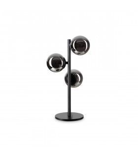 PERLAGE 3 Light Globe Table Lamp Black Non-Dim-1