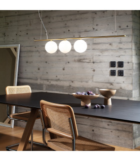 PERLINE 3 Light Bar Pendant Ceiling Light Brass-2