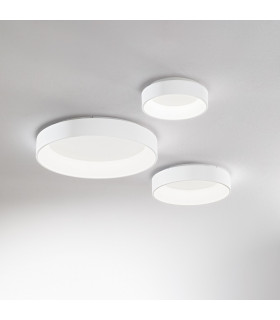 ZIGGY Round 30cm Integrated LED Semi Flush Light White 3000K Non-Dim-2