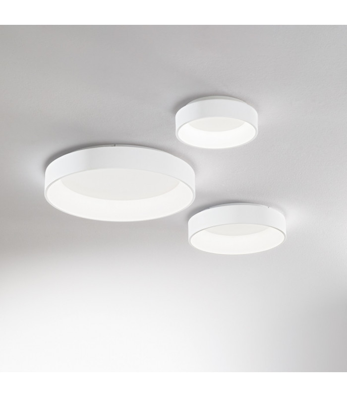 ZIGGY Round 30cm Integrated LED Semi Flush Light White 3000K Non-Dim-2