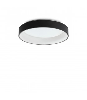 ZIGGY Round 60cm Integrated LED Semi Flush Light Black 3000K Non-Dim-1