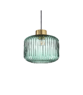 Indoor Glass DomeCeiling Pendant Lamp 1 Light Green, E27