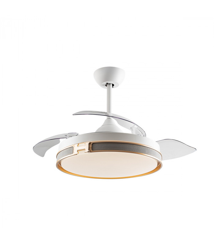 Heron Ceiling Fan White Transparent24