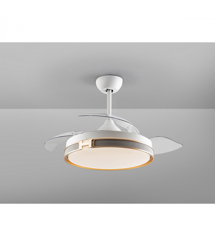 Heron Ceiling Fan White Transparent24