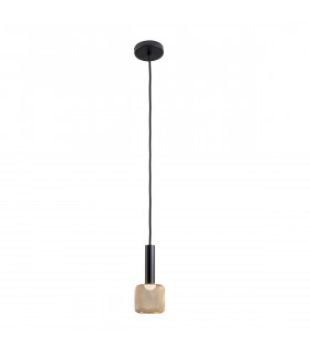 Sincro Dimmable Slim Pendant Ceiling Light Matt Black Gold 3000K 450Lm-1
