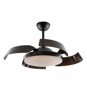 Enzo Ceiling Fan Black Black 24