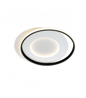 Limbos Integrated Led Semi Flush Light White Black 4000K 4400Lm-1