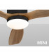 Siroco Ceiling Fan Black Walnut 24