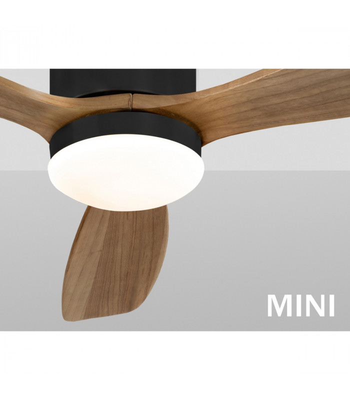 Siroco Ceiling Fan Black Walnut 24