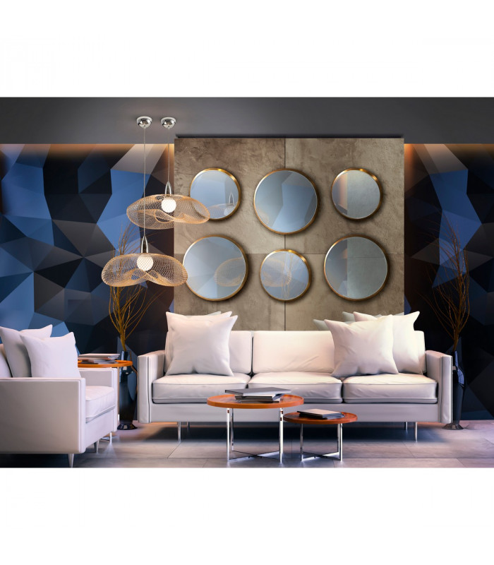 Forma Wire Frame Pendant Ceiling Light Chrome Shiny Gold E27-2