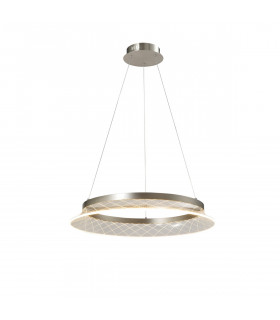 Sendra Integrated Led Pendant Ceiling Light Chrome Transparent 3000K 2200Lm-1
