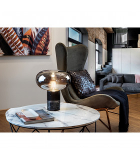 Fungi Globe Table Lamp Black Mirror E27-2