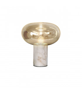 Fungi Globe Table Lamp White Amber E27-1