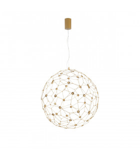 Sole 80cm Spherical Pendant Ceiling Light Gold Metal LED 21.6W 2520Lm 3000K-1