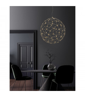 Sole 80cm Spherical Pendant Ceiling Light Gold Metal LED 21.6W 2520Lm 3000K-2